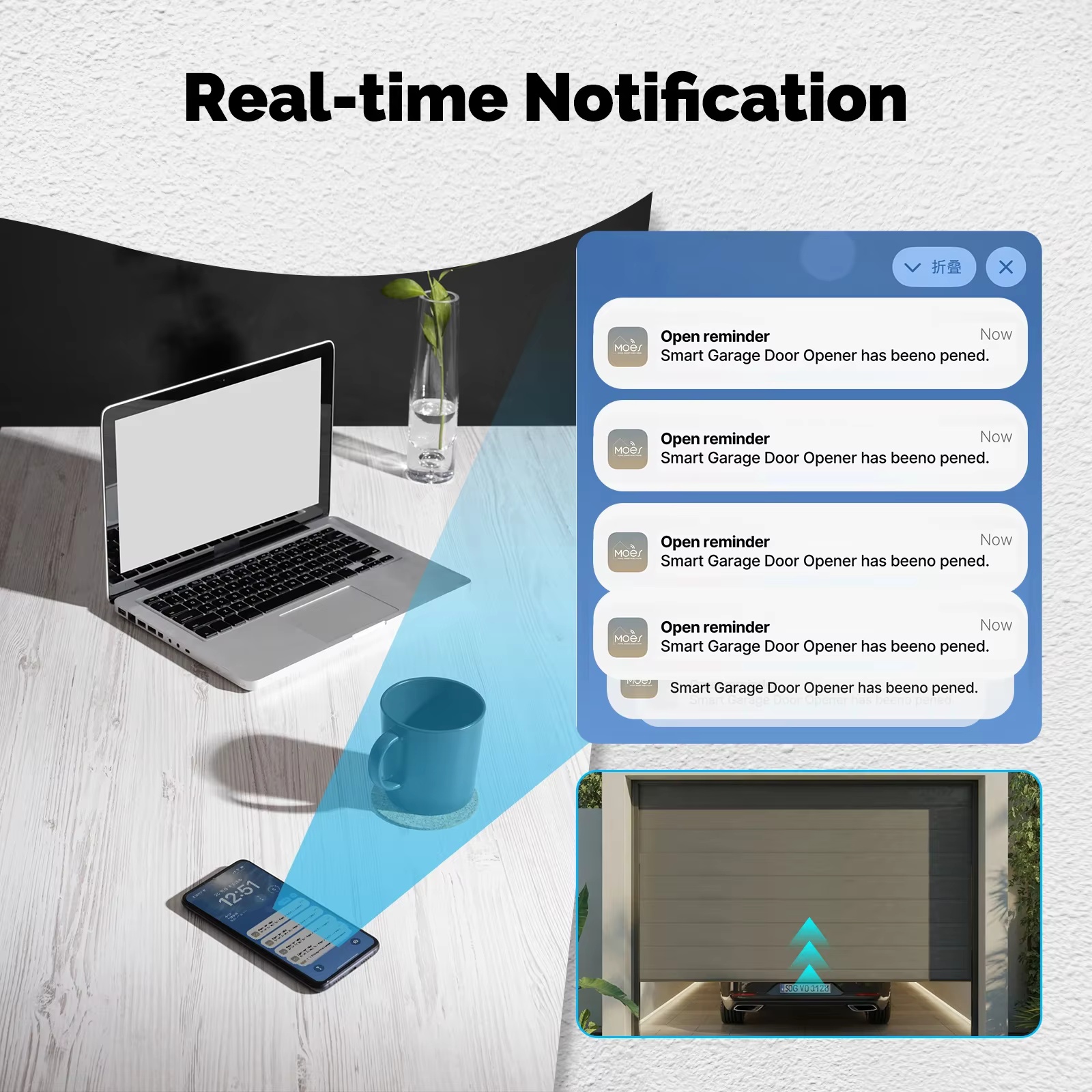 MOES Zigbee Garage Door Contro - Smart Home Voice Assistant のレビューと価格