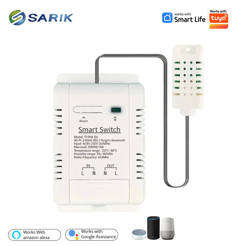 Work with tuya 16A 3000W WiFi  - Smart Home Energy Monitor のレビューと価格