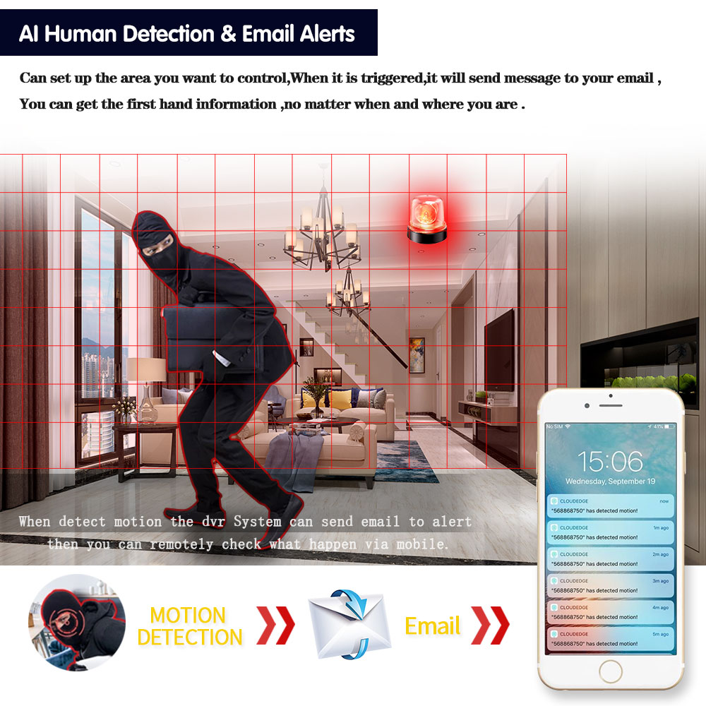 NINIVISION 8CH 4K AHD DVR AI H - Smart Home Microsoft のレビューと価格