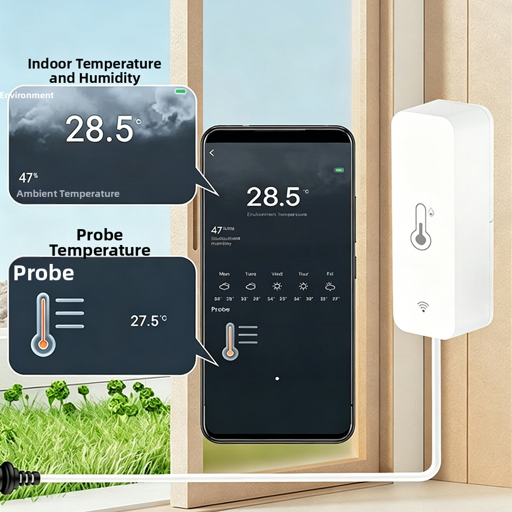 WIFI Temperature Humidity Mete - Smart Home Monitoring のレビューと価格