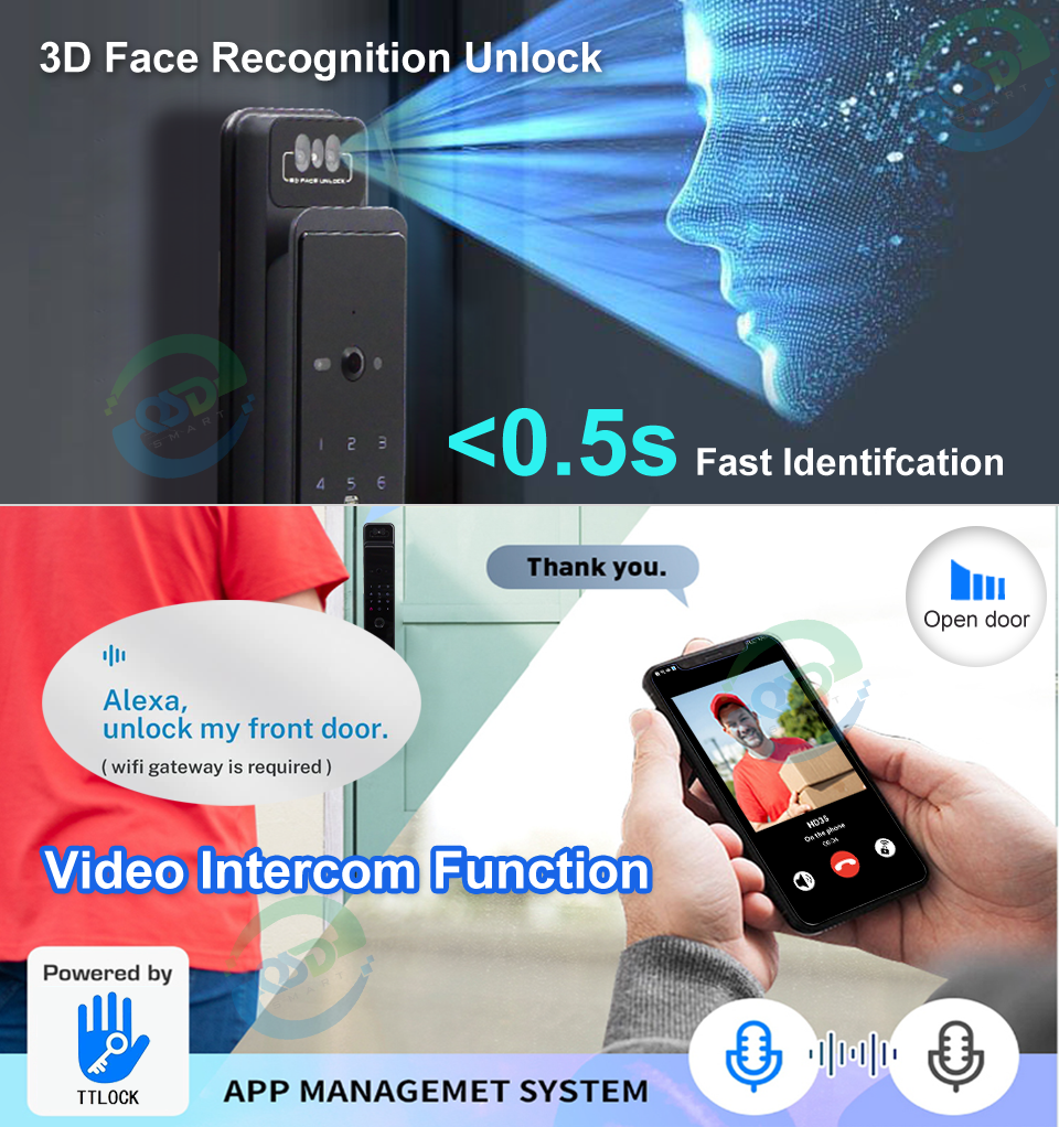 WiFi Video Intercom Face Door  - Smart Home Video Doorbell のレビューと価格
