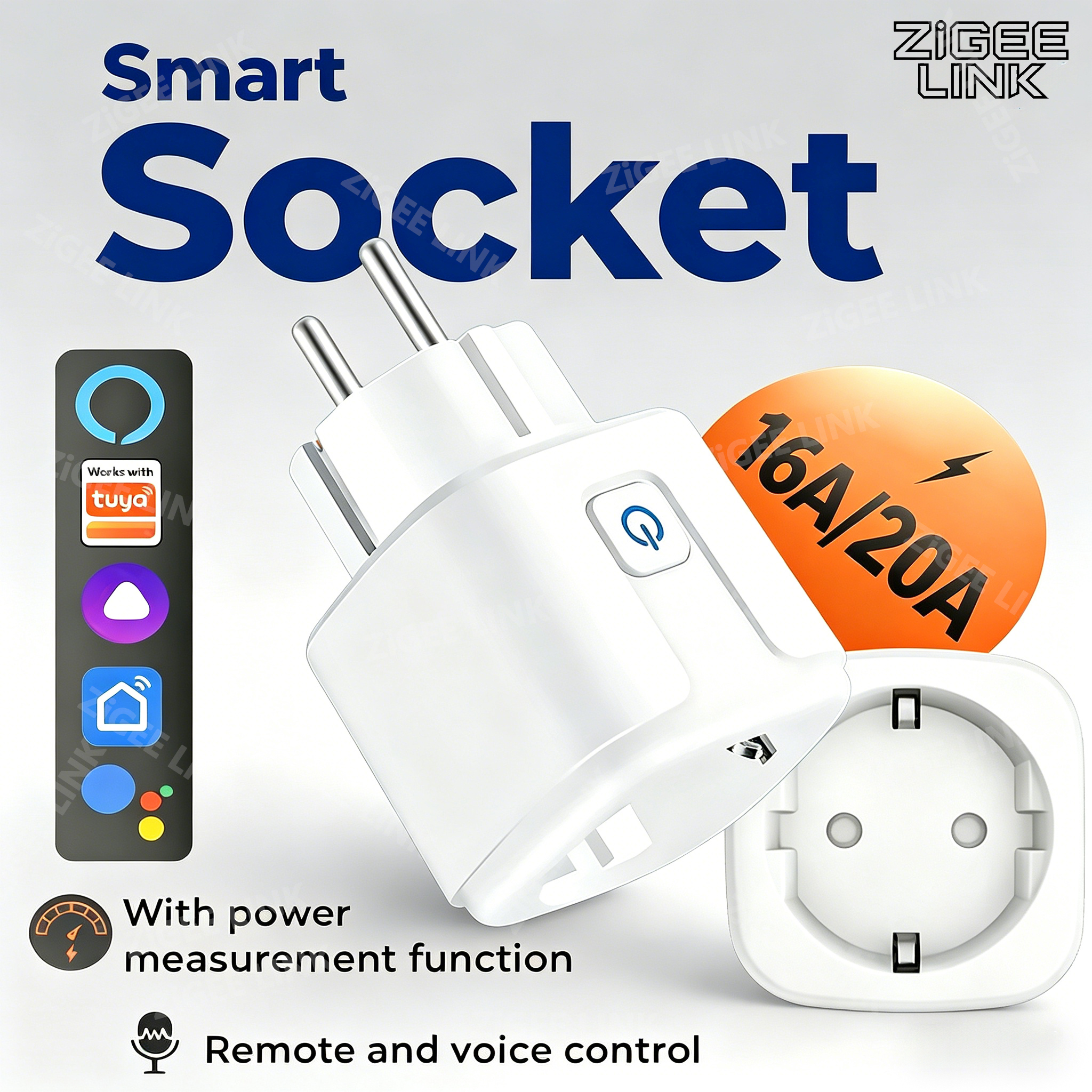 EU Socket Wifi or Zigbee3.0 Pl - Smart Home Or Smart Home のレビューと価格