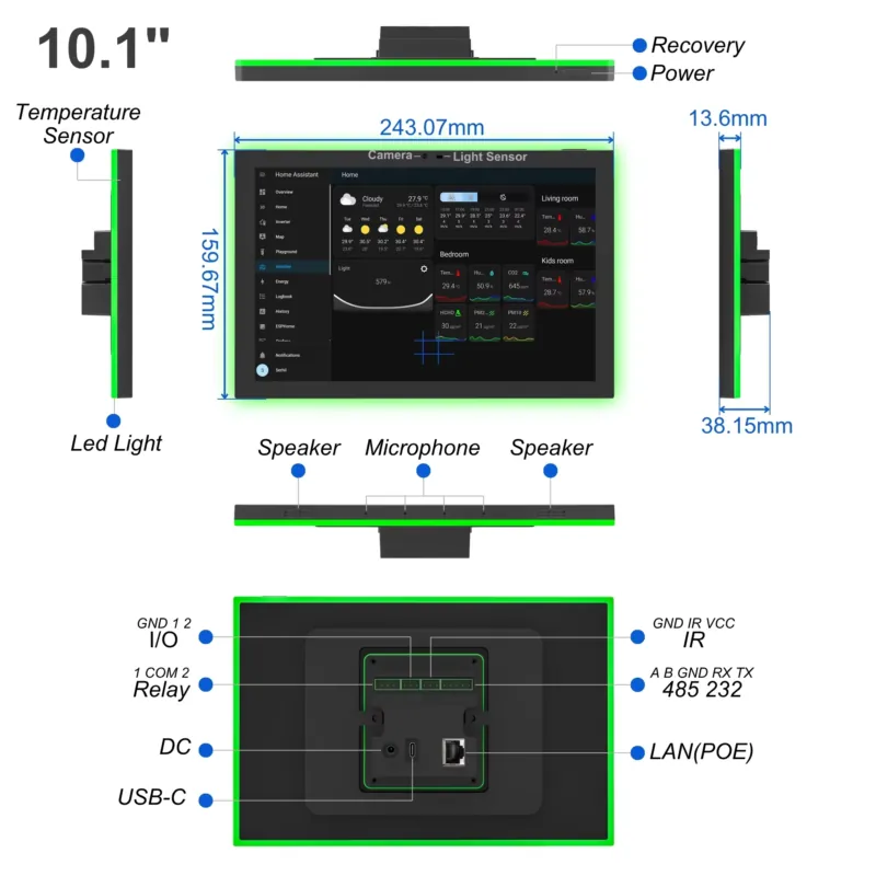 Home Assistant 10.1 Inch Andro - Smart Home Tablet のレビューと価格