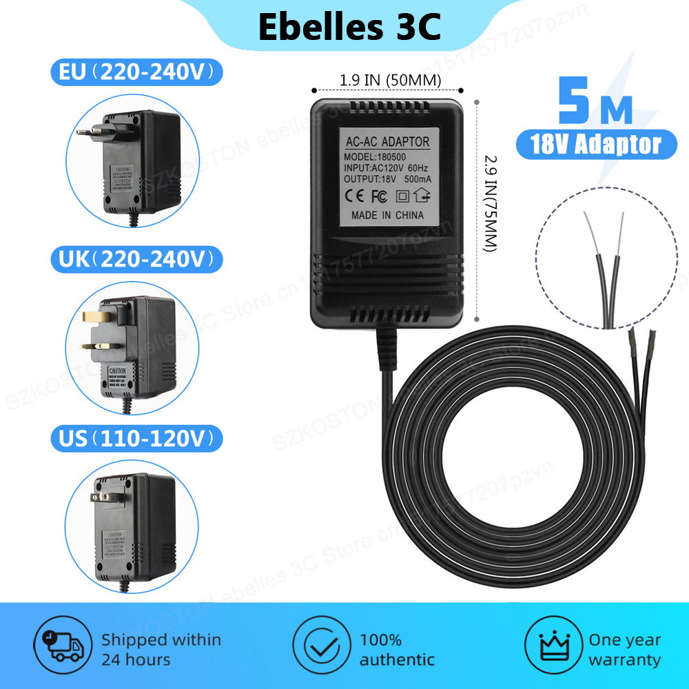 18V AC Transformer Charger for - Smart Home Video Doorbell のレビューと価格