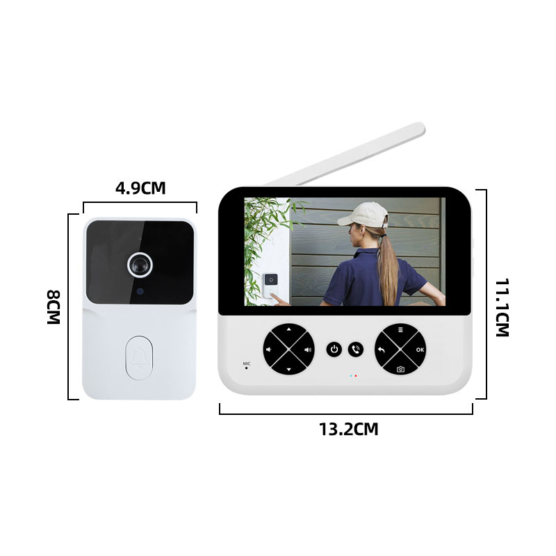 4.3'' Night Vision Video Doorb - Smart Home Video Doorbell のレビューと価格