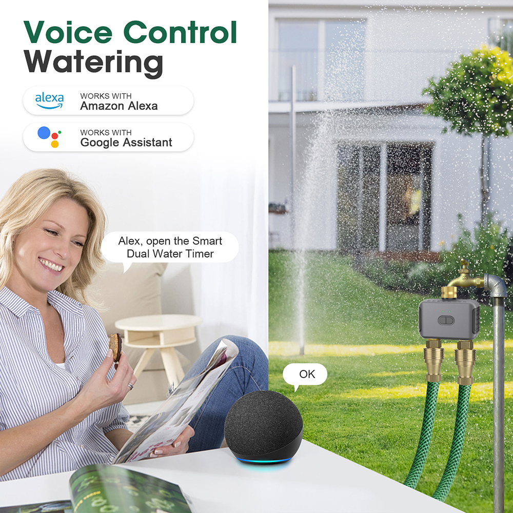 Tuya 2 Zone Watering Timer Gar - Smart Home Life のレビューと価格