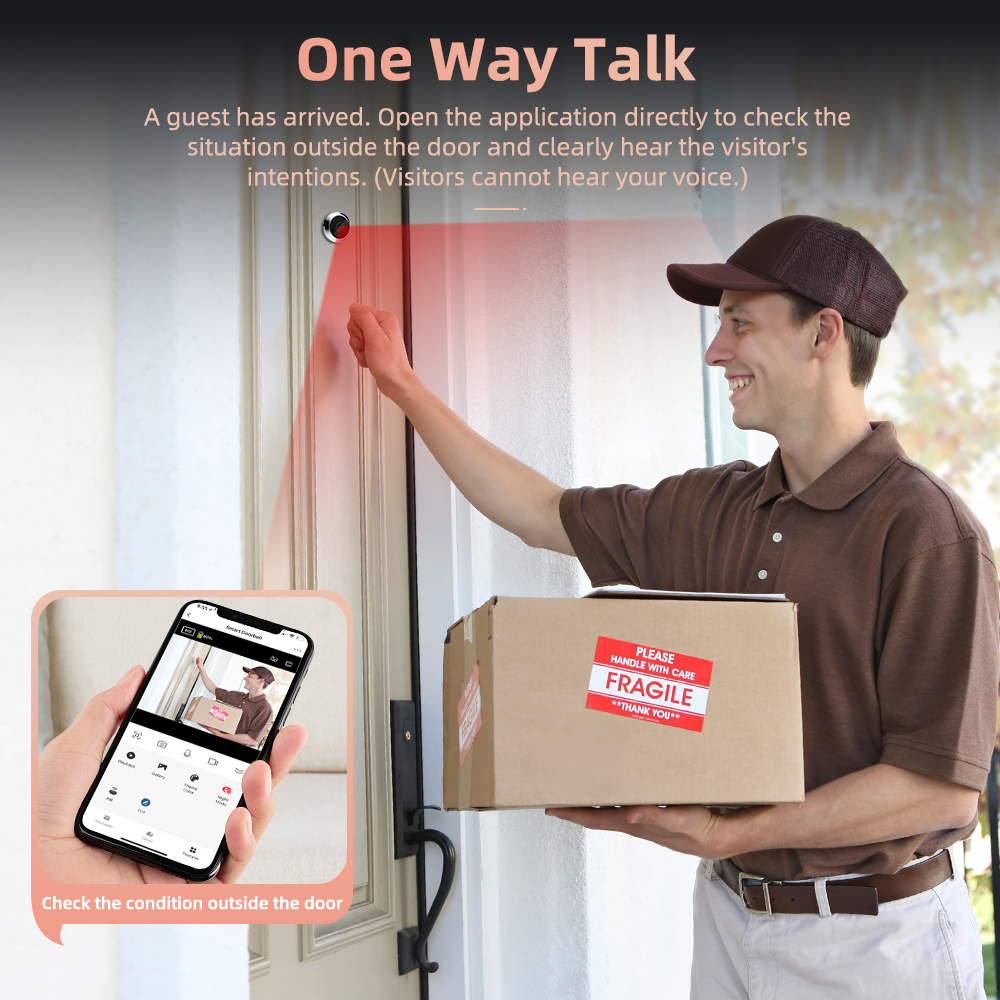 4.3 Inch Tuya Smart Home WiFi  - Smart Home Video Doorbell のレビューと価格