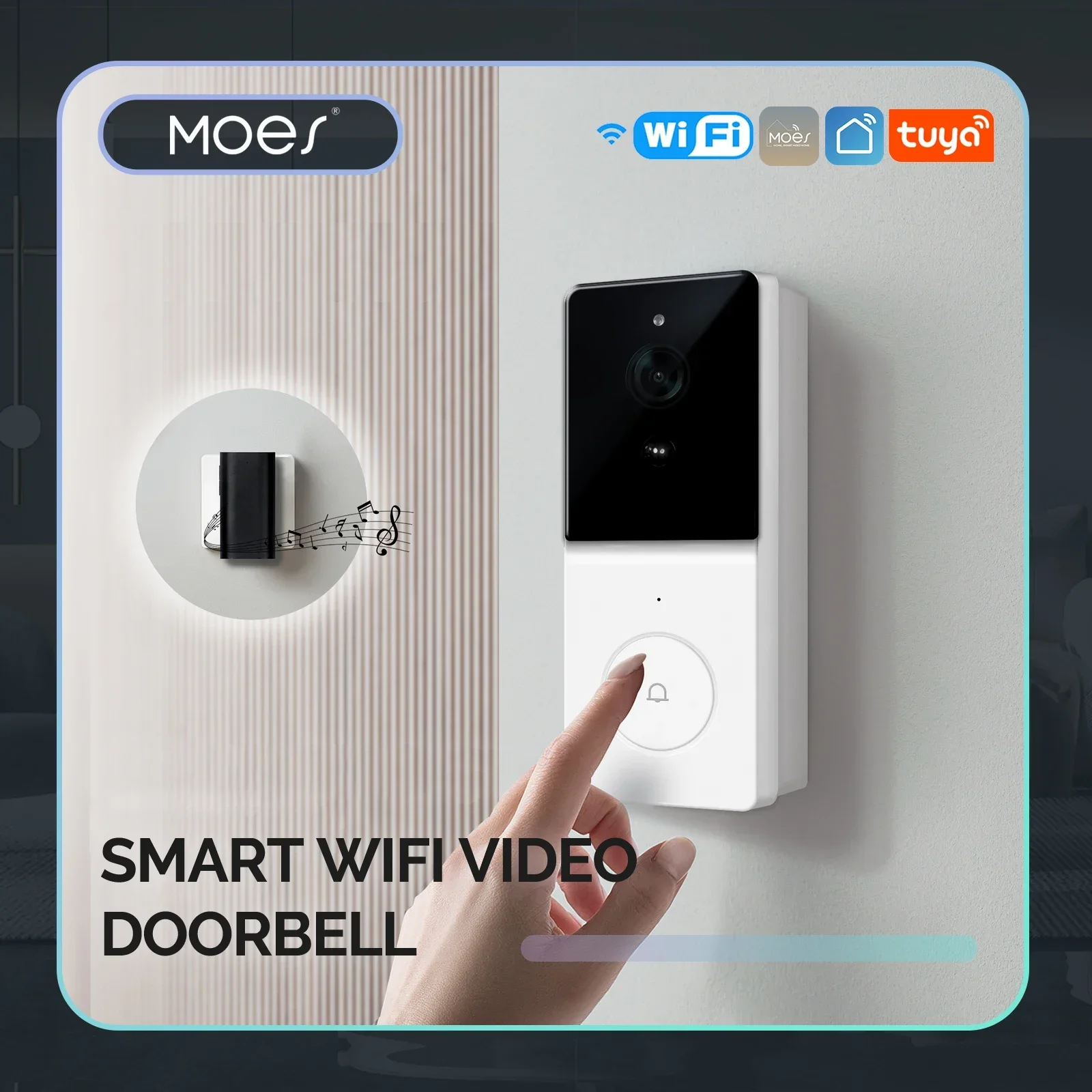 MOES Tuya Smart WiFi Video Doo - Smart Home Video Doorbell のレビューと価格